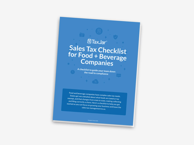 Sales Tax for Food and Beverage Graphic